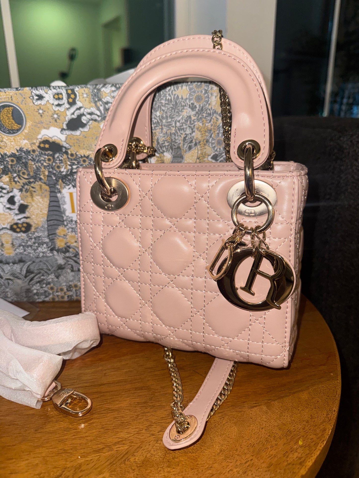 Bolsa lady Dior rosita top quality