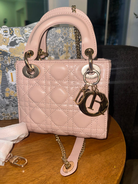 Bolsa lady Dior rosita top quality