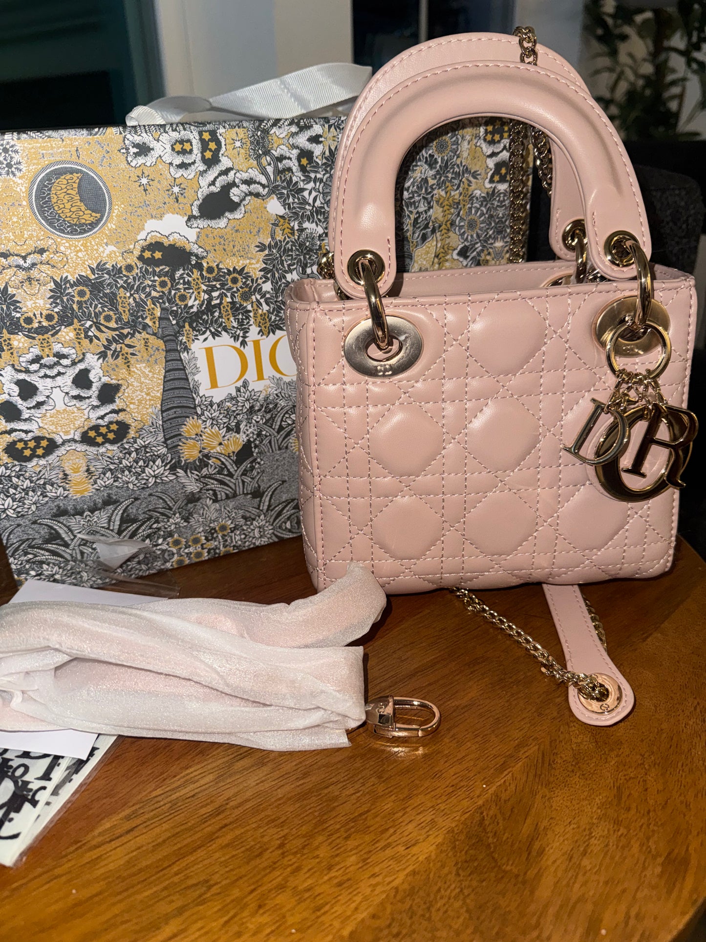 Bolsa lady Dior rosita top quality