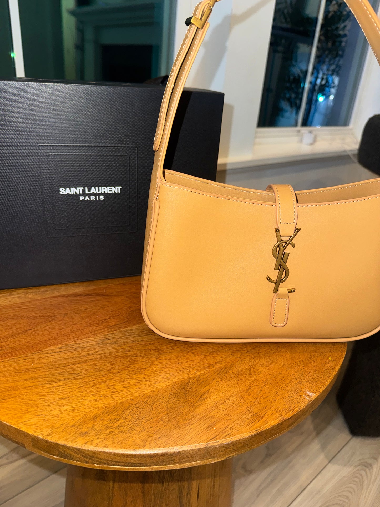 Bolsa YSL beige top quality con caja y cubre polvo