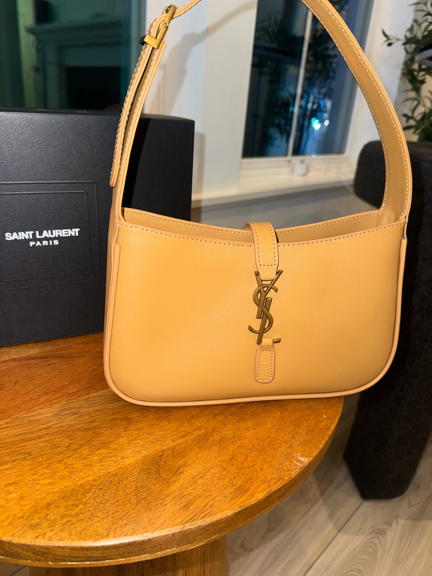 Bolsa YSL beige top quality con caja y cubre polvo