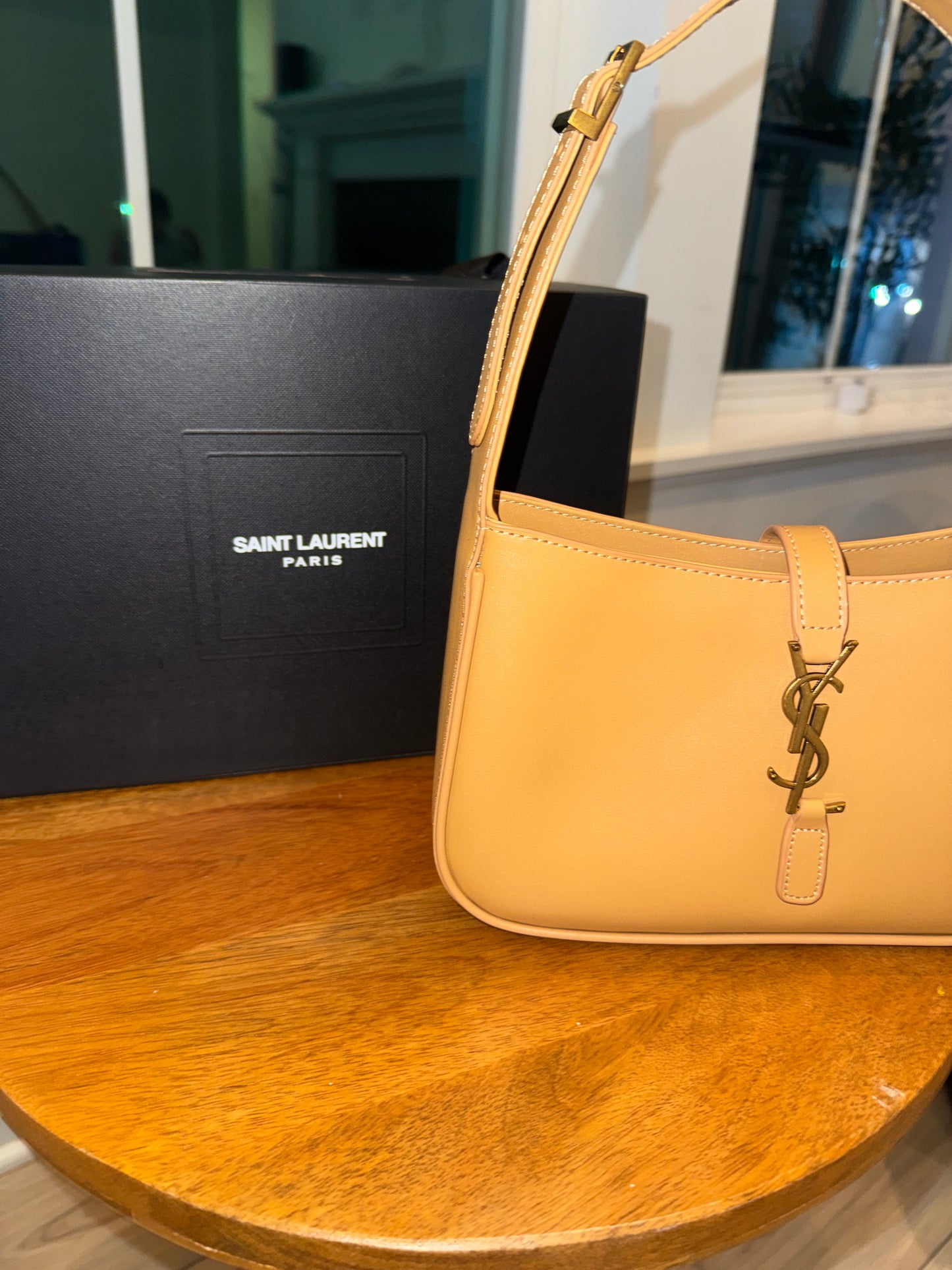 Bolsa YSL beige top quality con caja y cubre polvo