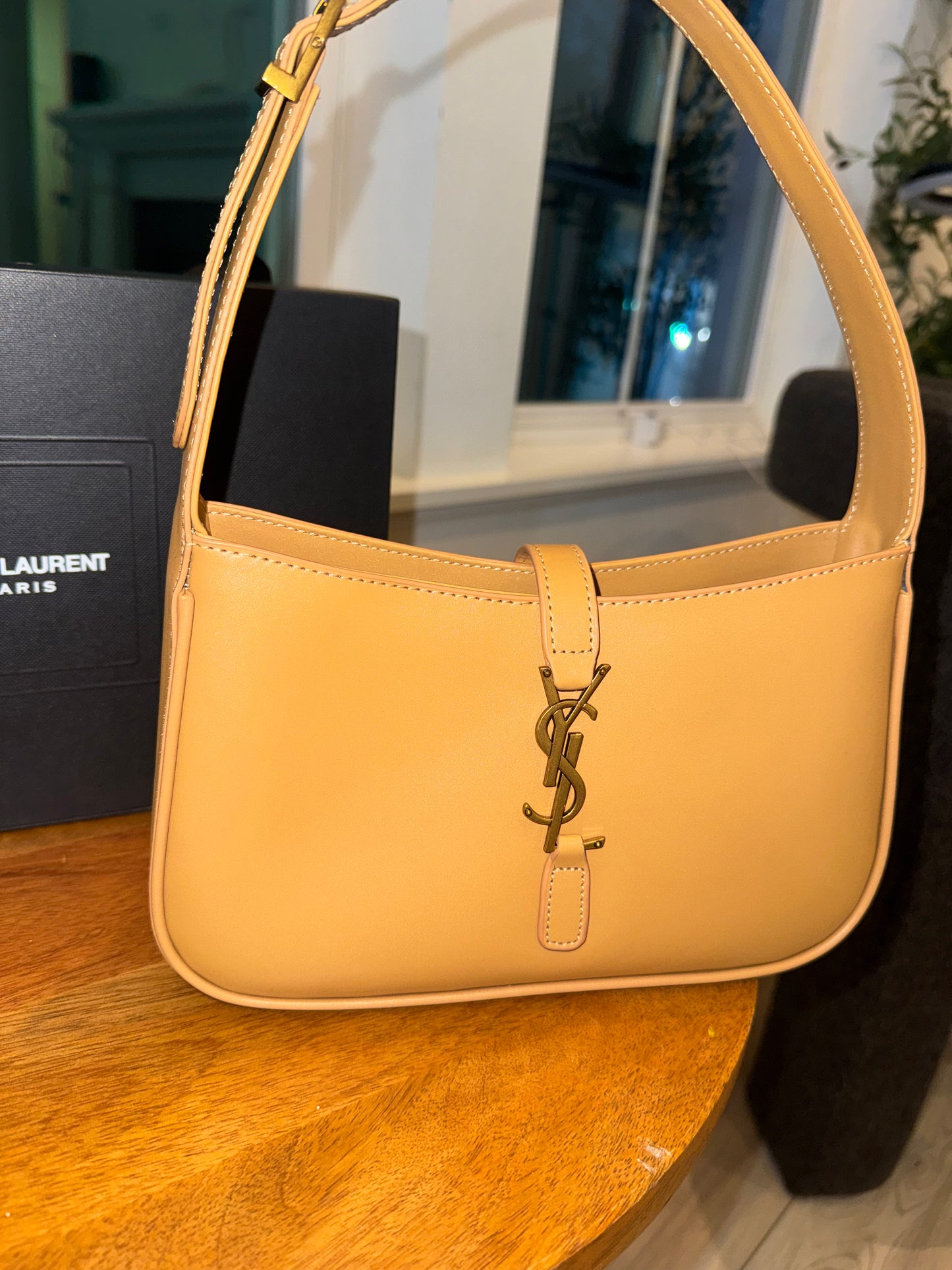 Bolsa YSL beige top quality con caja y cubre polvo
