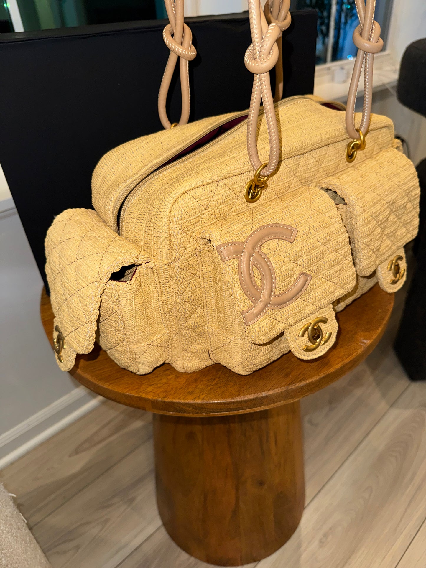 Bolsa Chanel playa top quality con caja y cubre polvo