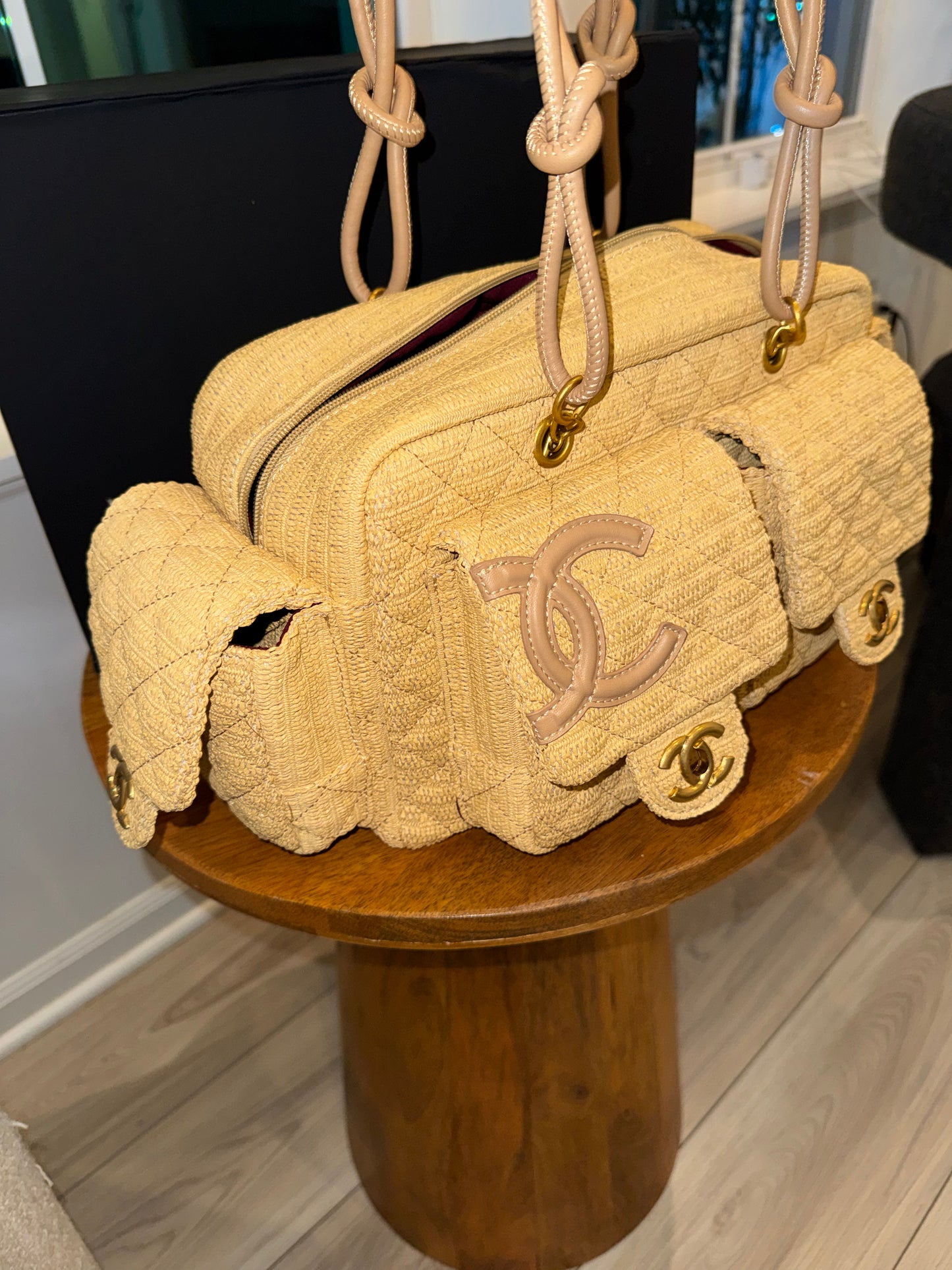 Bolsa Chanel playa top quality con caja y cubre polvo