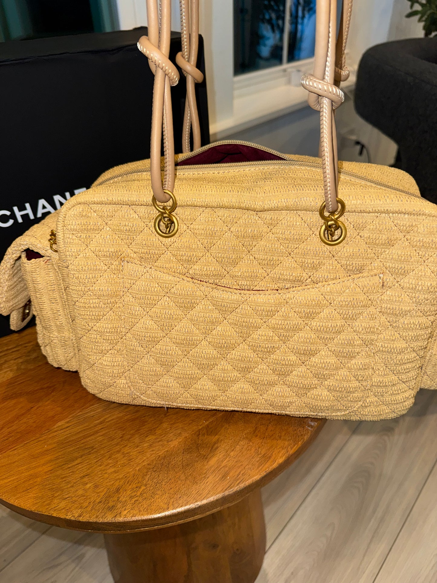 Bolsa Chanel playa top quality con caja y cubre polvo