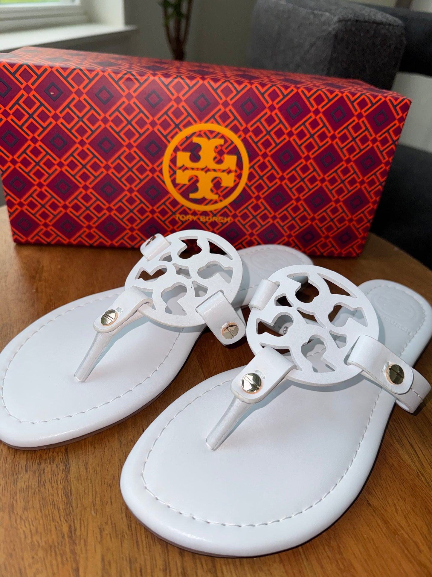 Sandalias Tory Burch Blanca’s talla 8