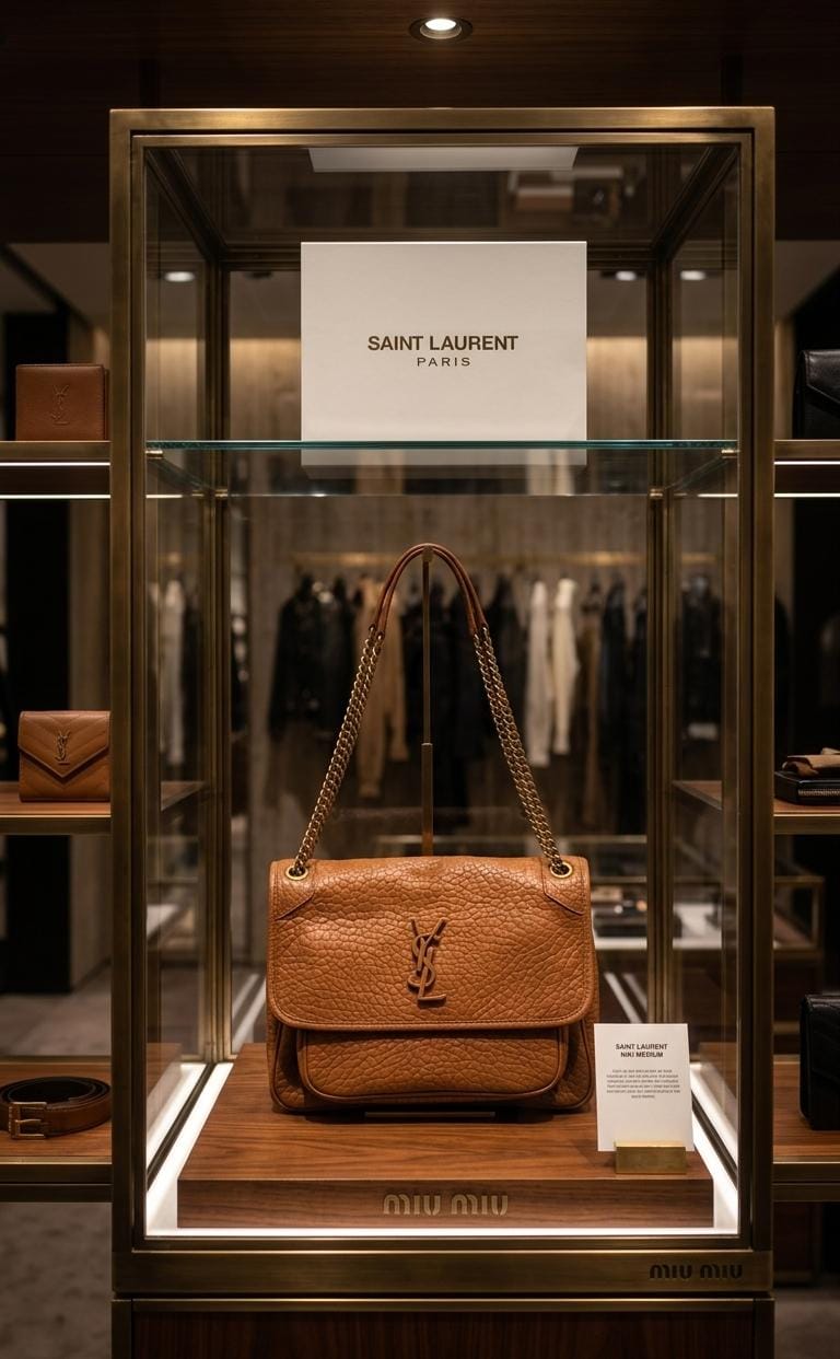 Bolsa Yves saint Laurent top quality con caja y cubre polvo
