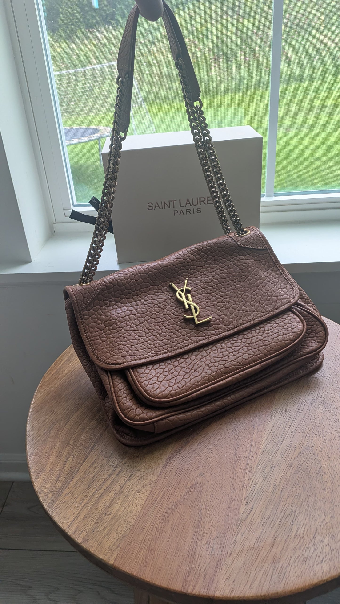 Bolsa Yves saint Laurent top quality con caja y cubre polvo
