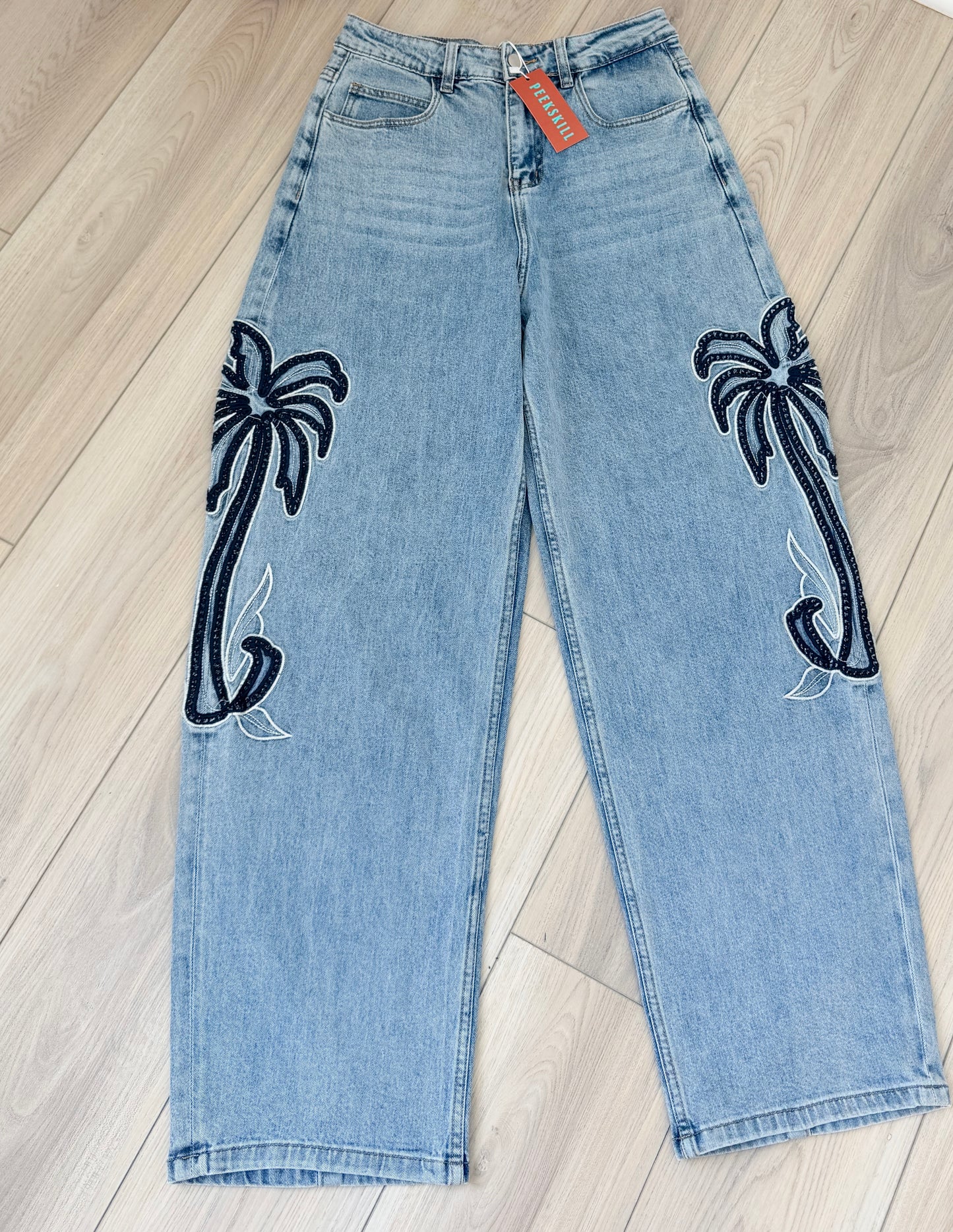 Pantalón mezclilla barrel small nuevo super stretch