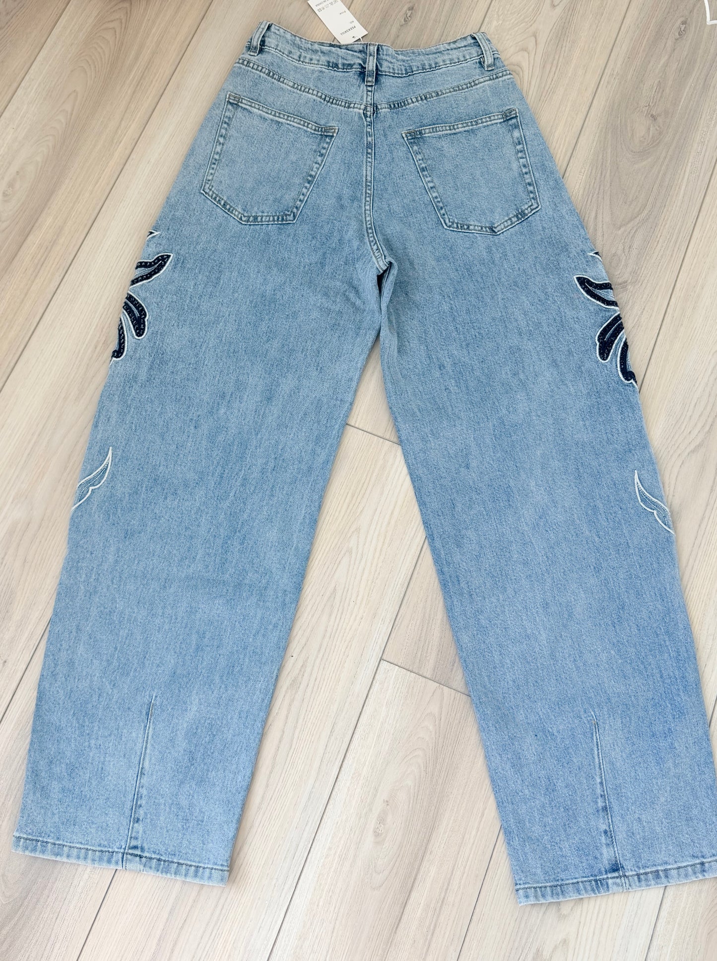 Pantalón mezclilla barrel small nuevo super stretch