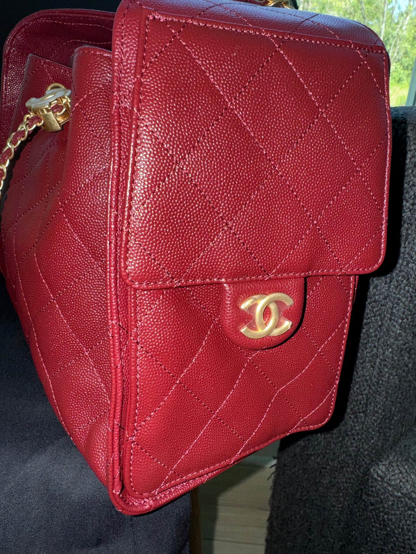 Bolsa Chanel 25 mediana top quality con caja y cubre polvo