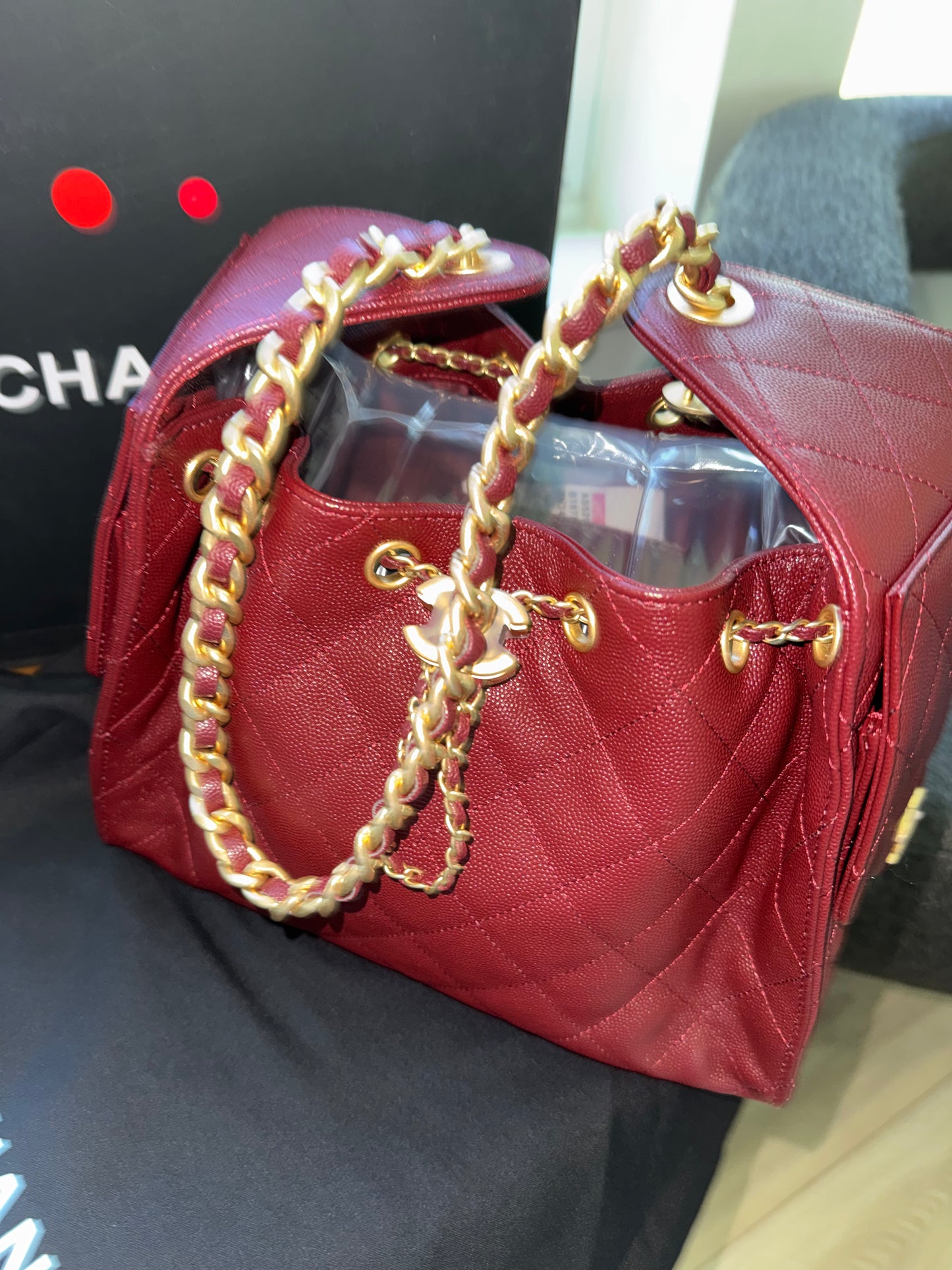 Bolsa Chanel 25 mediana top quality con caja y cubre polvo