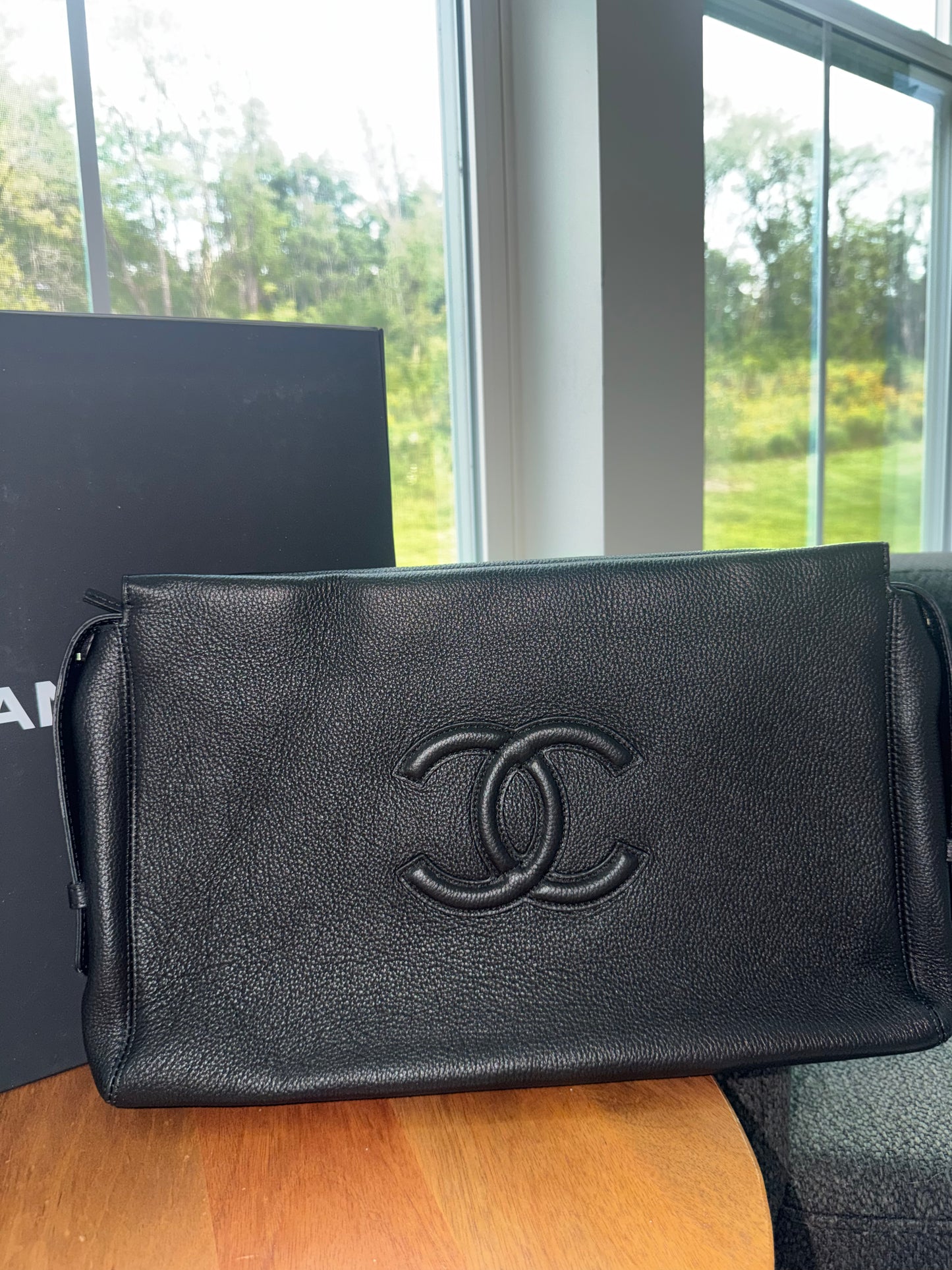 Bolsa Chanel negra nueva temporada con caja y cubre polvo top quality