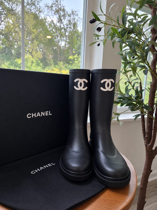 Botas Chanel talla 8 con caja top quality