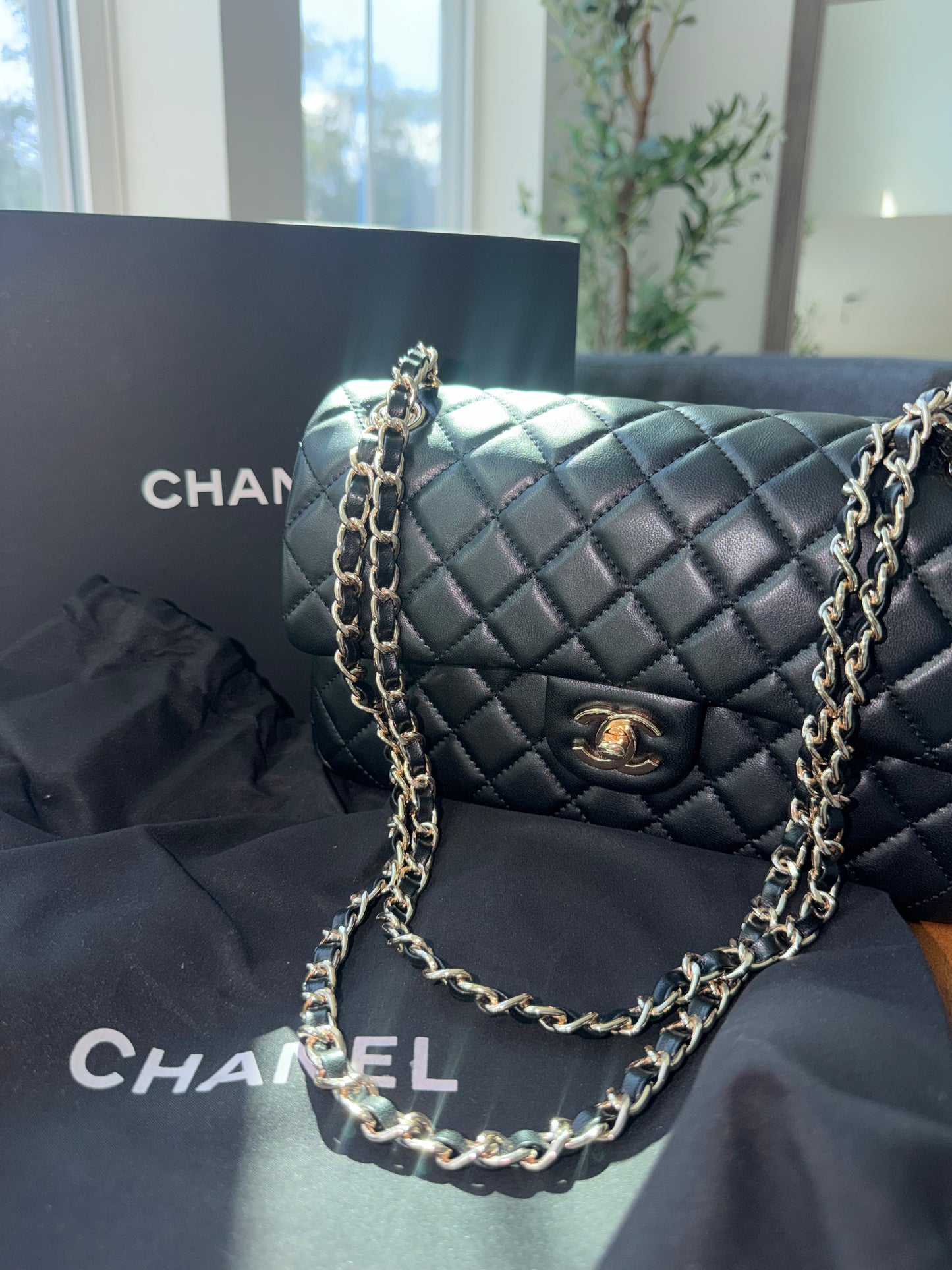 Bolsa Chanel top quality identica con caja y cubre polvo