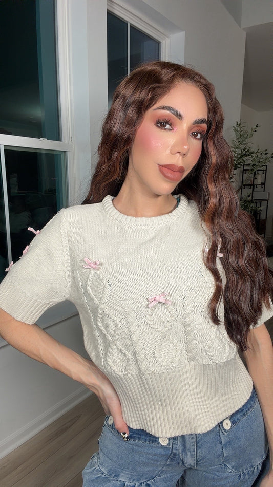 Blusa sueter moños Rosa’s