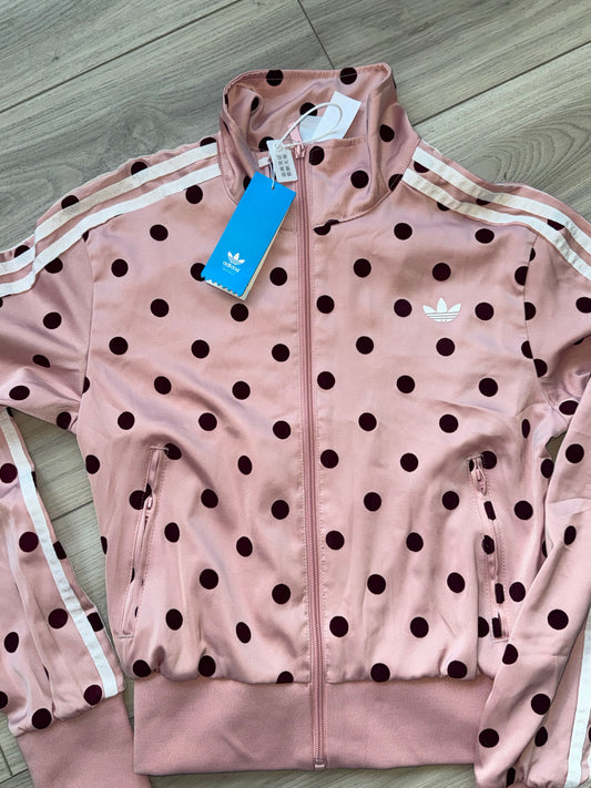 Adidas polka dot jacket small Rosita
