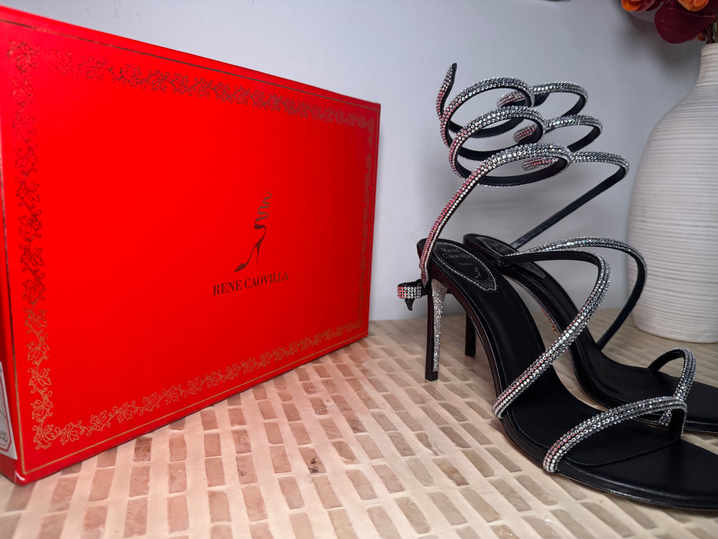 Tacones louboutin con Cristales talla 8 top quality