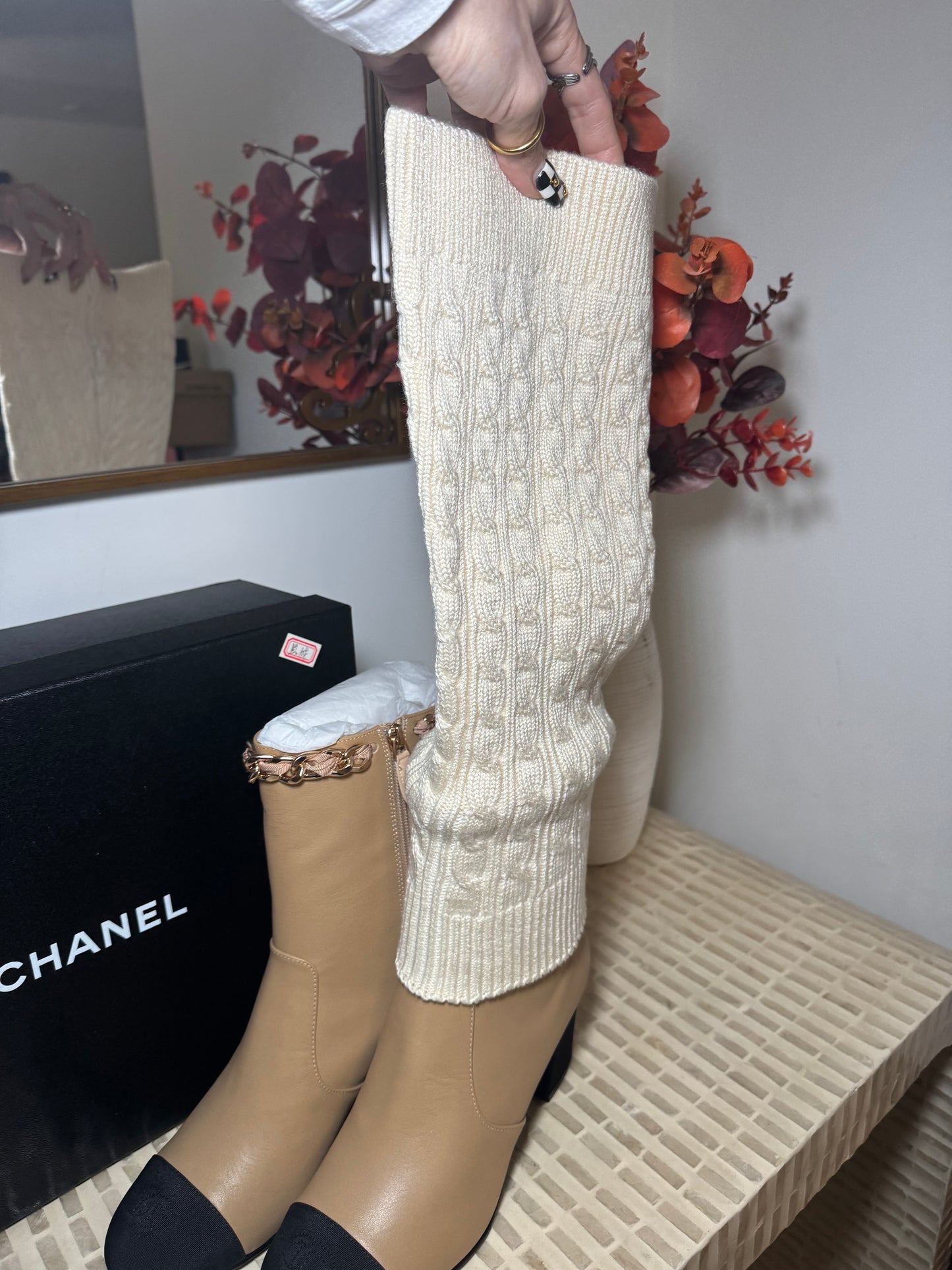 Botas Chanel doble vista las puedes usar con el calenton o sin , nuevas con caja tall 8